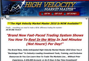 High Velocity Market Master